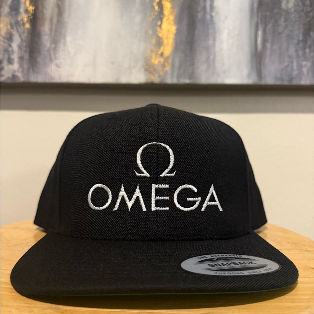 Omega Black Snapback Hat